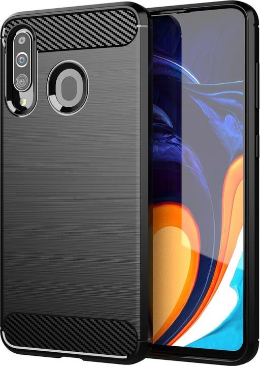 Image du produit Cadorabo TPU Ultra Slim carbon edelstahl Combi Cover (Samsung Galaxy A20s)