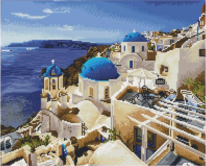 Actual product image Diamond Dotz Diamond Painting Santorini