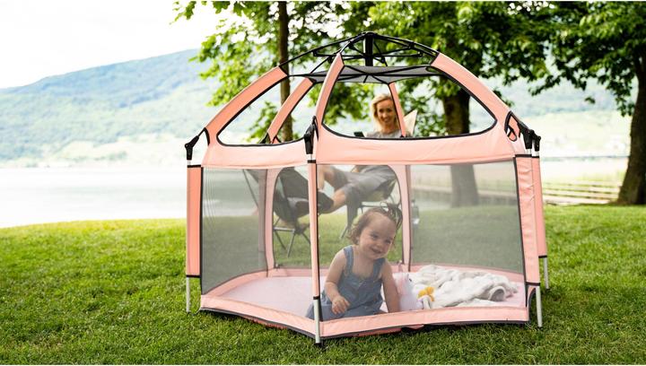 Image du produit Tenty Parc pour bébé rose/gris (100 cm, 150 cm)