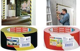 Produktbild tesa PREMIUM Signal Markierungsband, selbstklebendes PVC Warnband zur permanenten Markierung (50 mm)