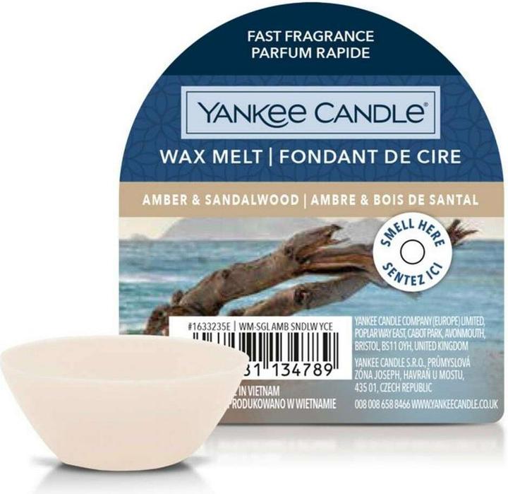 Immagine prodotto Yankee Candle Piastrine di cera profumata Ambra e Sandalo