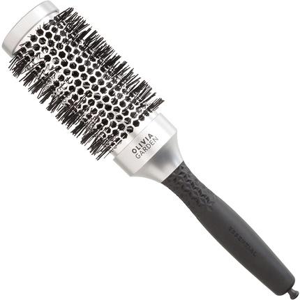 Actual product image Olivia Garden OLIVIA GARDEN Essential Blowout antystatyczna szczotka do modelowania włosów Classic Silver 45mm