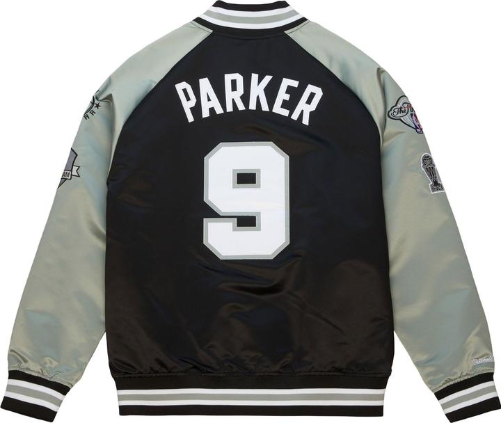 Produktbild Mitchell & Ness Tony Parker San Antonio Spurs M&N HOF Satin Jacke - S (S)