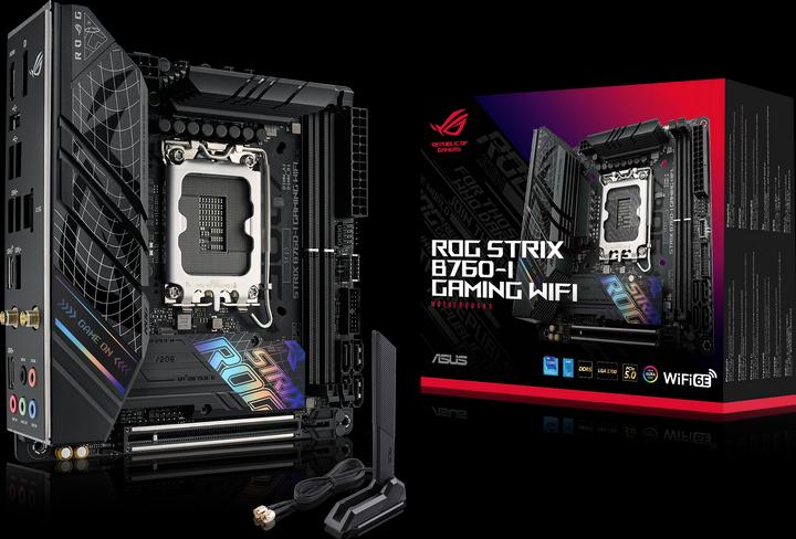 Produktbild ASUS ROG STRIX B760-I GAMING WIFI (LGA 1700, Intel B760, Mini-ITX)
