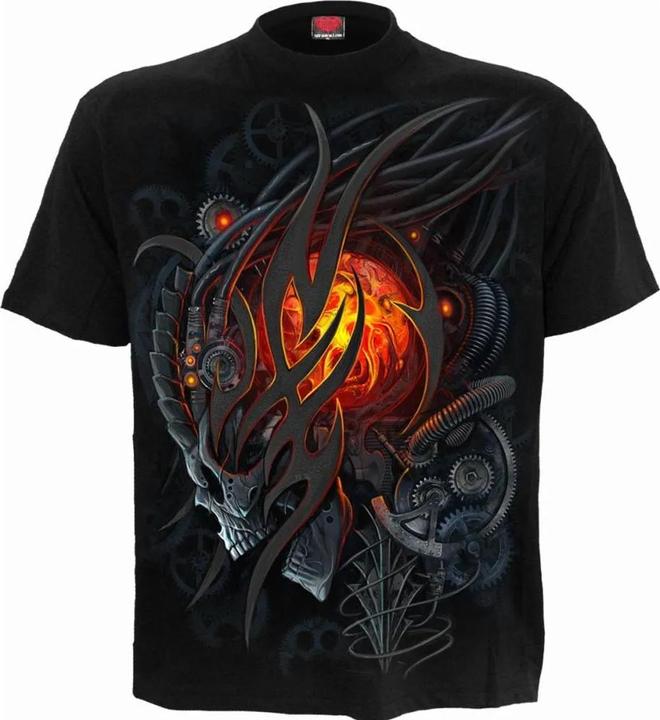 Spiral Steampunk Skull TShirt