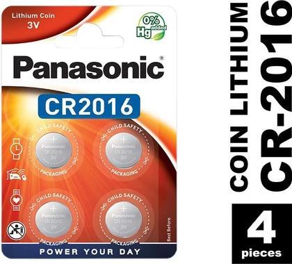 Actual product image Panasonic Lithium Power CR2016 (4 pcs., CR2016, 165 mAh)