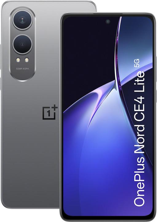 Produktbild OnePlus Nord CE4 Lite (256 GB, Super Silver, 6.67", Hybrid Dual SIM, 50 Mpx, 5G)