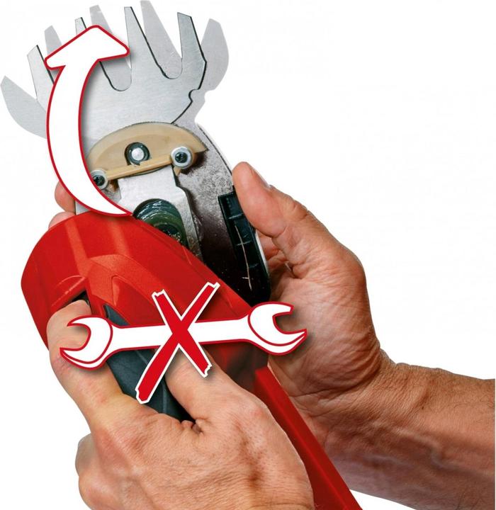 Actual product image Einhell cordless grass and shrub shears (Cordless hedgecutters)