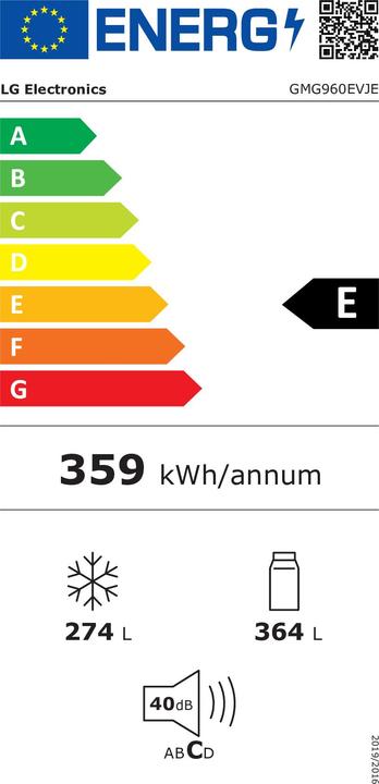 Etichetta energetica LG GMG960EVJE (638 l)