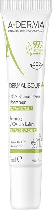 A-Derma Dermalibour+ Repairing Cica-Lip Balm (15 ml)