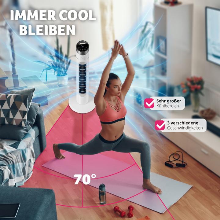 Actual product image tectake Tower fan (50 dB)
