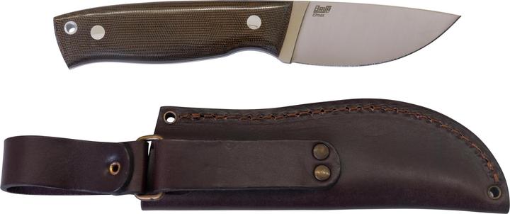 Produktbild Brisa Skinner 90 Flat Green Micarta (9 cm)
