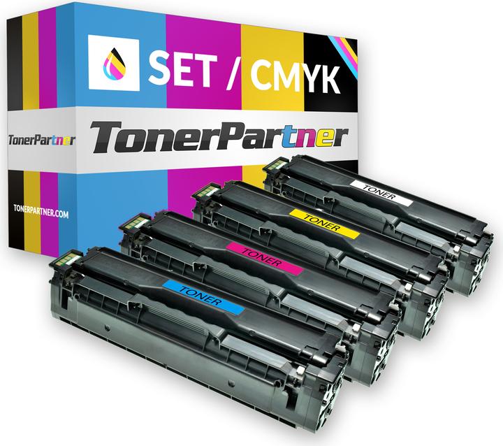 Image du produit Inkadoo Toner multipack compatible avec Samsung CLT-P504C/ELS / C504 / SU400A contient 4x cartouches de (M, C, Y, CF)