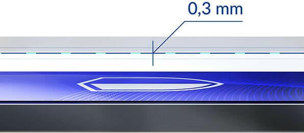 Actual product image 3MK FlexibleGlass screen protector, display film (1 Piece, Apple iPhone 13)