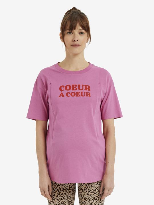 Vertbaudet Bio-Kollektion: T-Shirt für Schwangerschaft und Stillzeit mit Message-Print