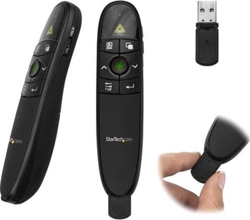 StarTech Draadloze presentatieafstandsbediening met groene laseraanwijzer - 27m - USB Presentatie C