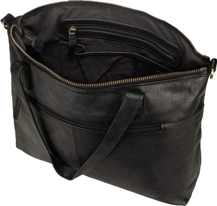 Immagine prodotto Burkely Borsa shopper Norah naturale in pelle con scomparto per laptop da 36 cm (10 l)