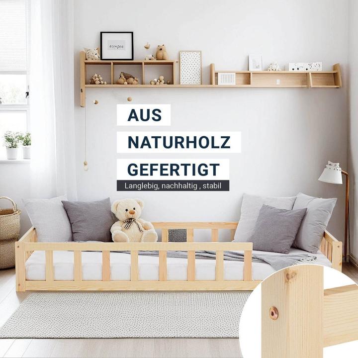 Produktbild Juskys Kinderbett mit Matratze & Lattenrost (90 x 200 cm)