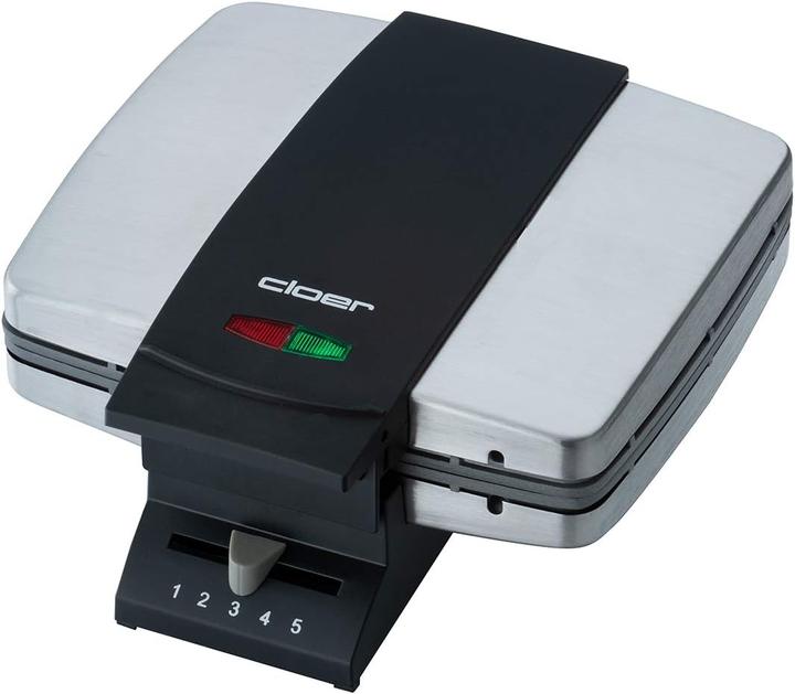 Actual product image Cloer 1445 Brussels Waffle Iron Stainless Steel Single
