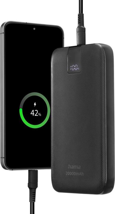 Produktbild Hama Power Pack PD 20 (20000 mAh, 20 W, 74 Wh)