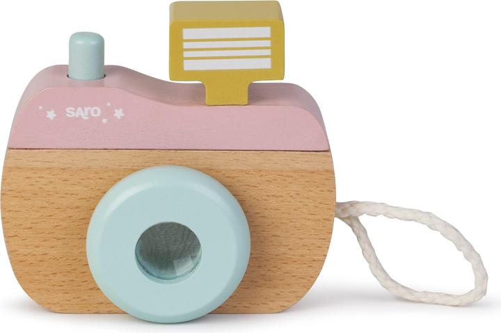 Actual product image Saro Baby SARO - Wood Camera - Pink (SAO33432)