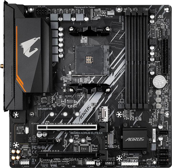Immagine prodotto Gigabyte B550M AORUS ELITE AX (AM4, AMD B550, mATX)
