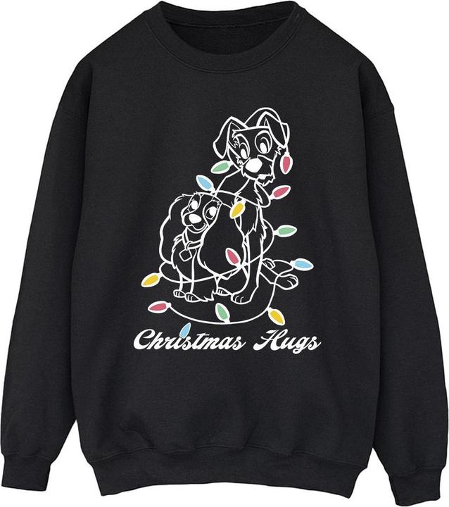 Disney Lady And The Trump Christmas Hugs Sweatshirt