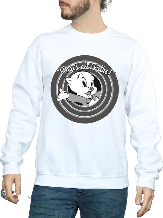 Immagine prodotto Looney Tunes That's All Folks Felpa Porky Pig Uomo (S)