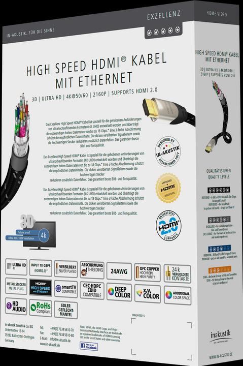Produktbild Inakustik Exzellenz HDMI (1.50 m, HDMI)
