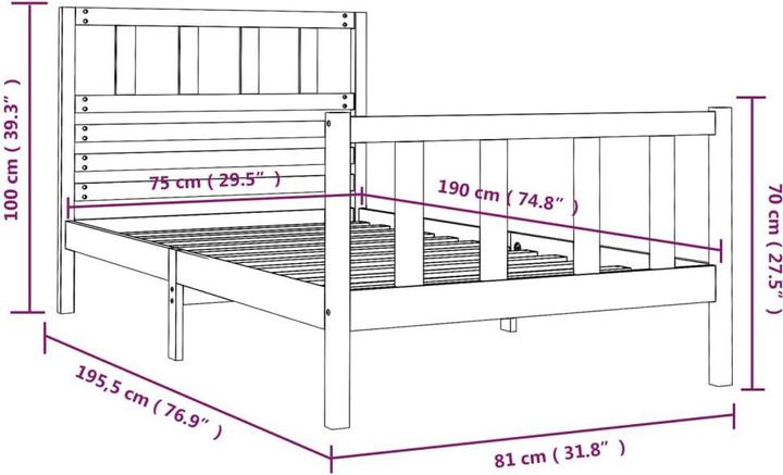 Immagine prodotto VidaXL Neils (75 x 190 cm)