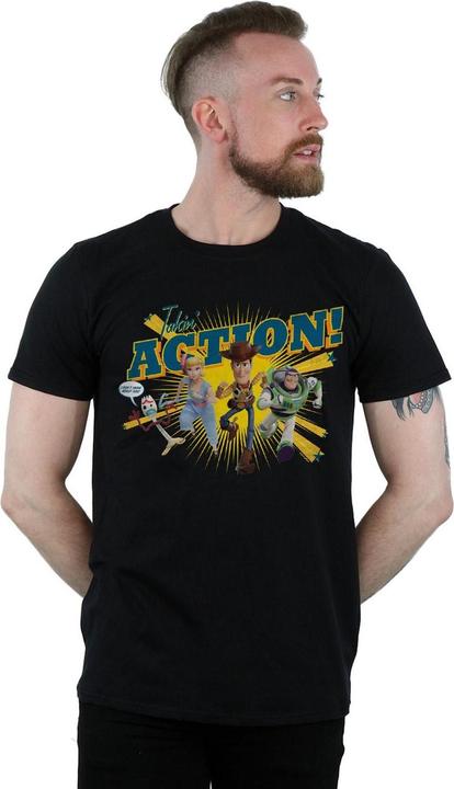 Actual product image Disney Mens Toy Story 4 Takin' Action T-Shirt (5XL)