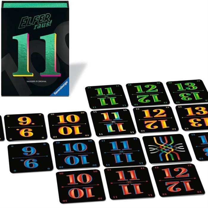 Actual product image Ravensburger 23020 - Elfer raus! 100 years anniversary edition - card game, from 7 years, game for (German, Italian, French)