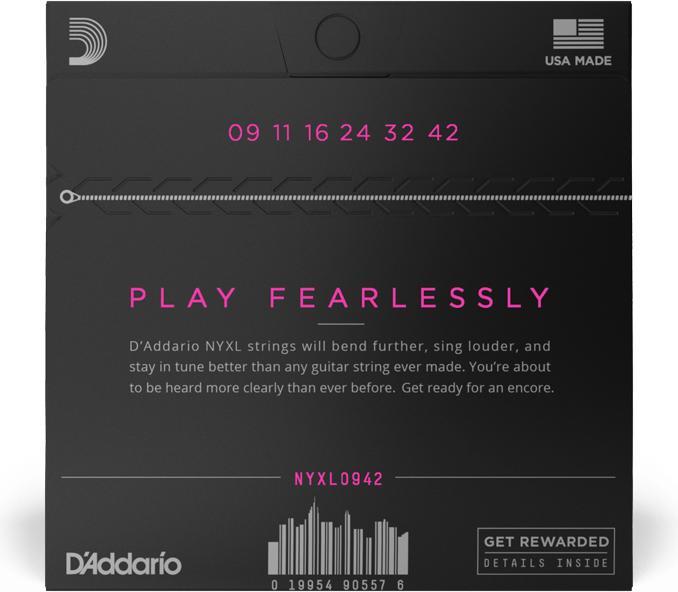 Actual product image D'Addario Nyxl0942 (6 x, Electric guitar, 0.04")