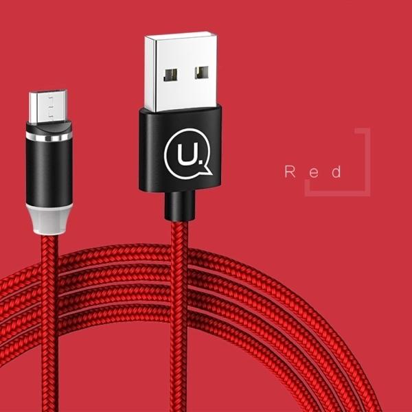Produktbild Usams USB-A - microUSB cable 1 m red (63740-uniw) (1 m, USB 2.0)