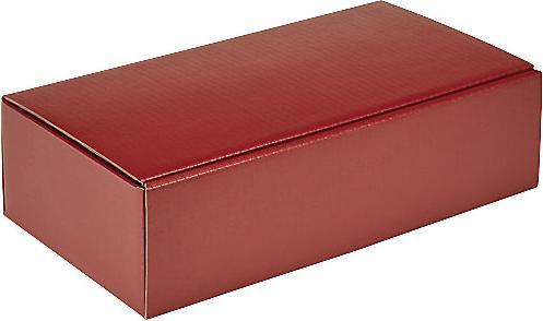 Image du produit kaiserkraft Boîte cadeau pour bouteilles, structurée, pour 2 bouteilles, bordeaux, à partir (1 x)