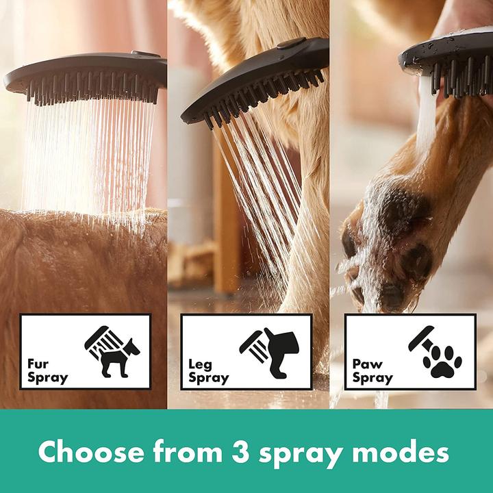 Image du produit hansgrohe DogShower Pommeau de douche pour chien 150 (3 jets) (3 Types de jets, 7.60 l/min)