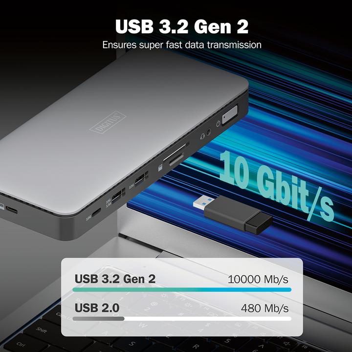 Produktbild Digitus USB-C Docking Station, 11-Port (USB-C, 11 Ports)