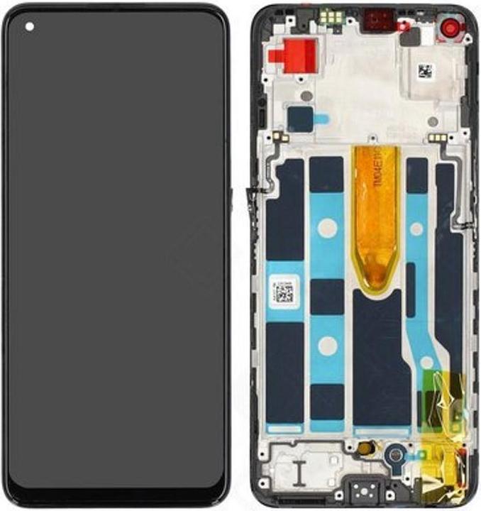 OPPO LCD + Touch + Frame per CPH2371, CPH2371 Find X5 Lite, Reno7 5G - nero