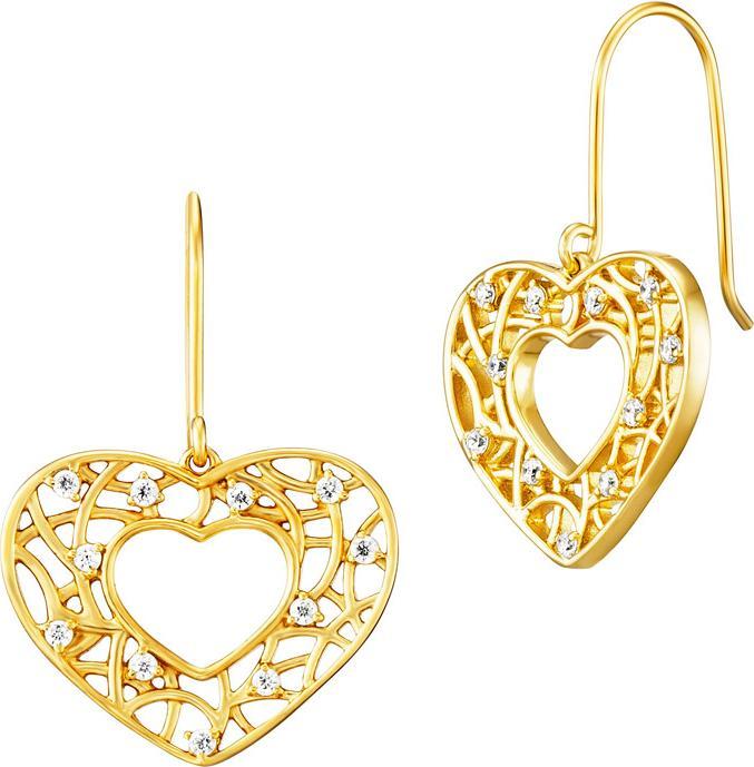 Actual product image Julie Julsen Heart earrings (Silver 925)