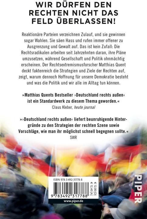 Actual product image Deutschland rechts aussen (German, Matthias Quent, 2021)