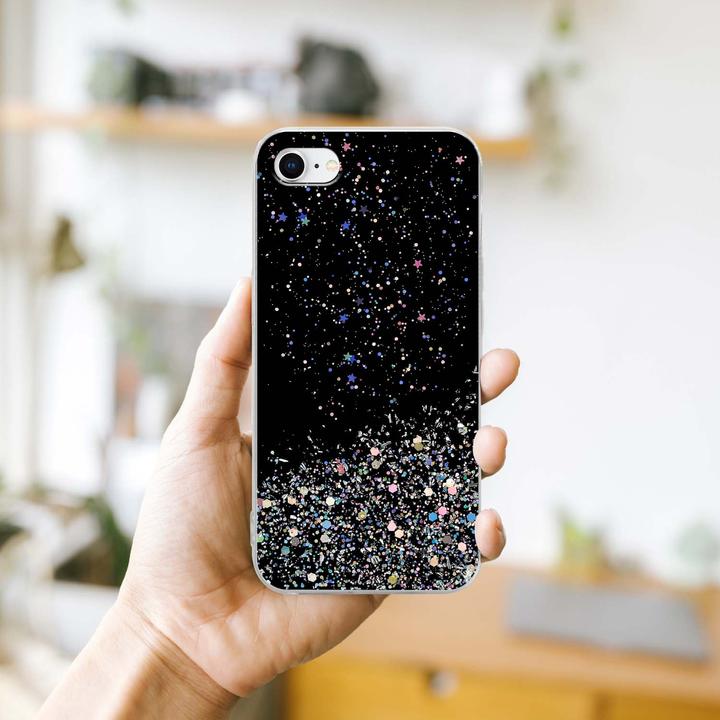 Actual product image Cadorabo TPU cover sparkling glitter (Apple iPhone 7, Apple iPhone SE (2nd Gen))