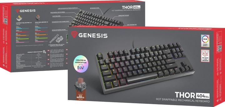 Actual product image Genesis Thor 404 TKL (US, Cable)