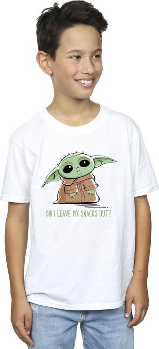 Immagine prodotto Star Wars The Mandalorian Grogu Snacks Meme Maglietta Ragazzi (140, 146)
