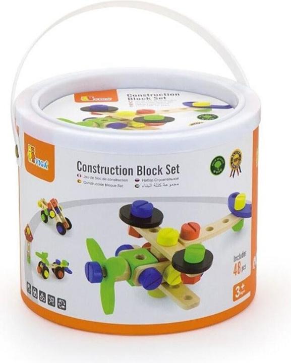 Produktbild Viga Toys Construction bricks, wood 48 parts (N50383)