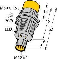 Actual product image Turck Read/write head for line topology BL ident TN-M30-H1147/C53