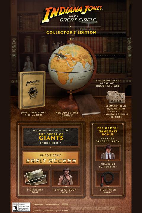 Image du produit Bethesda Indiana Jones and the Great Circle: Collector's Edition (Xbox Series X, Xbox Series S, Windows, EN)
