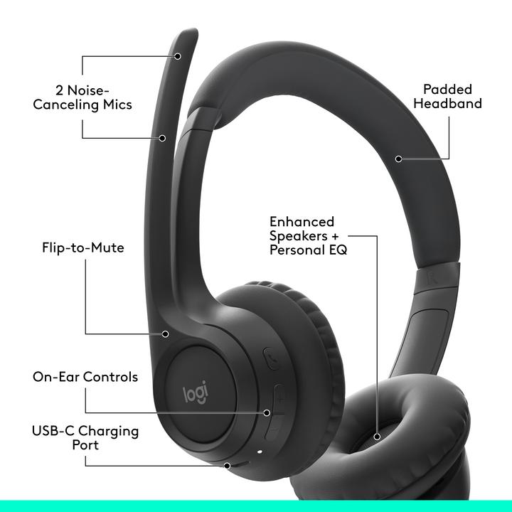 Produktbild Logitech Zone 300 (Kabellos, USB-C)
