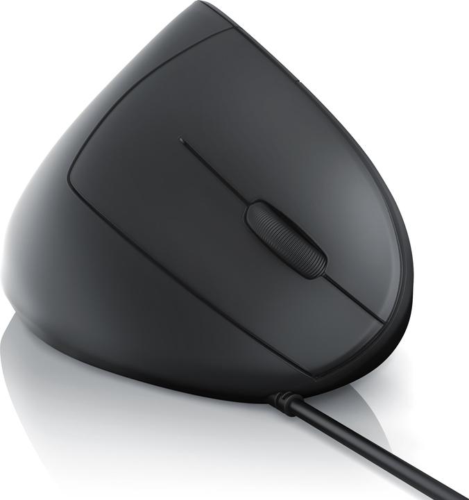 Produktbild CSL Vertikale USB Maus kabelgebunden, optische vertikale Mouse, Vorbeugung gegen Mausarm/Tennisarm (RSI) (Kabelgebunden)