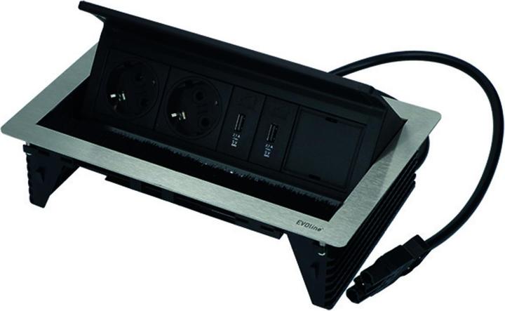 Actual product image Evoline Built-in socket FlipTop Push M (1 pcs.)