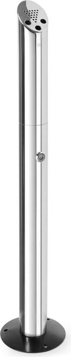 Hendi Cendrier sur pied modèle colonne en acier inoxydable 170x920 m